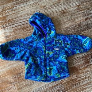 Patagonia baby fleece zip-up 6-9 months